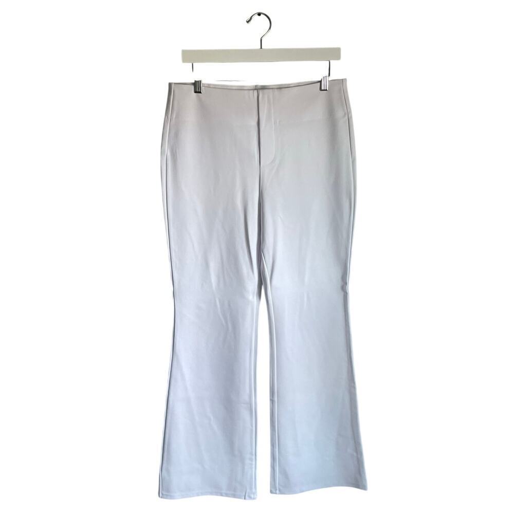 Halara White Bootcut Trousers Work pants Summer Pants Beachy Office Casual sz L